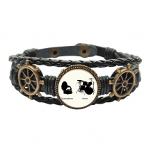 Song Music Drum Kit Energy Pattern Leather Braided Ocean Bracelet Wristband Song Music Drum Kit Energy Pattern Leather Braided Ocean Bracelet Wristband
