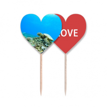 turtle fish science nature picture toothpick flag love heart lable cupcake pick turtle fish science nature picture toothpick flag love heart lable cupcake pick