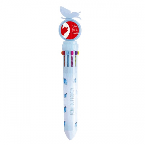 Canada Maple and Good Luck to Canada Retractable Multicolor Ballpoint Pen School Supplies
