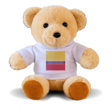 Colombia Country Flag Name BearAnimal PlushHoodie Doll Colombia Country Flag Name BearAnimal PlushHoodie Doll