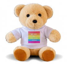 同志蕾丝边跨性双性恋图案 泰迪熊毛绒玩具吉祥物