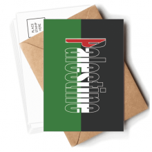 巴勒斯坦国旗英文名 明信片空白留言信封