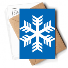 Blue Snowflake Winter Sport Outline Postcards Envelopes Blank Note Cards Mailing