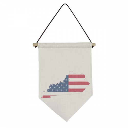 Kentucky Canvas Flag Hanging Wall Art Decor Banner