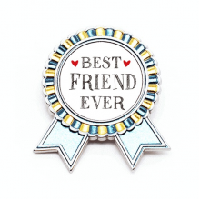 很好的朋友引用爱心 金属饰钉胸针徽章奖章