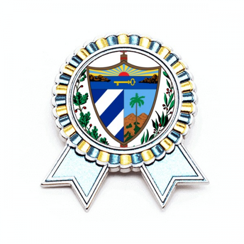 Cuba National Emblem Country Badge Brooch Pin Winner Award Medal