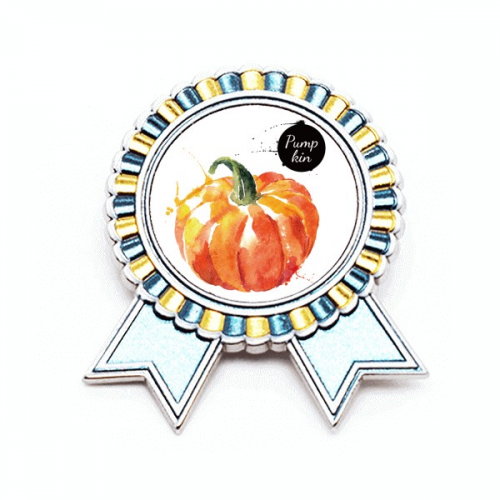 南瓜水果美味健康水彩画 金属饰钉胸针徽章奖章 南瓜水果美味健康水彩画 金属饰钉胸针徽章奖章