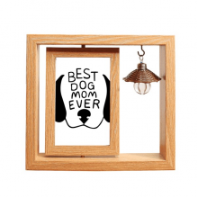 Best Dog Mom Ever Quote DIY Design Wooden Rotating Picture Photo Frame 4x6 Best Dog Mom Ever Quote DIY Design Wooden Rotating Picture Photo Frame 4x6