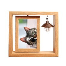 Animal Activity Cat Photograph Picture Wooden Rotating Picture Photo Frame 4x6