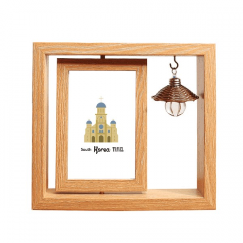 South Korea Landmarks The Wooden Rotating Picture Photo Frame 4x6 South Korea Landmarks The Wooden Rotating Picture Photo Frame 4x6