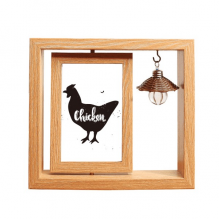 Chicken Black And White Animal Wooden Rotating Picture Photo Frame 4x6 Chicken Black And White Animal Wooden Rotating Picture Photo Frame 4x6