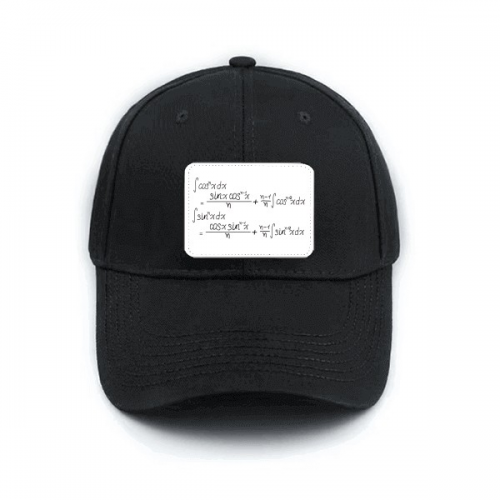 Math Kowledge Cosine Integral Formula Hat Classic Adjustable Black Baseball Cap