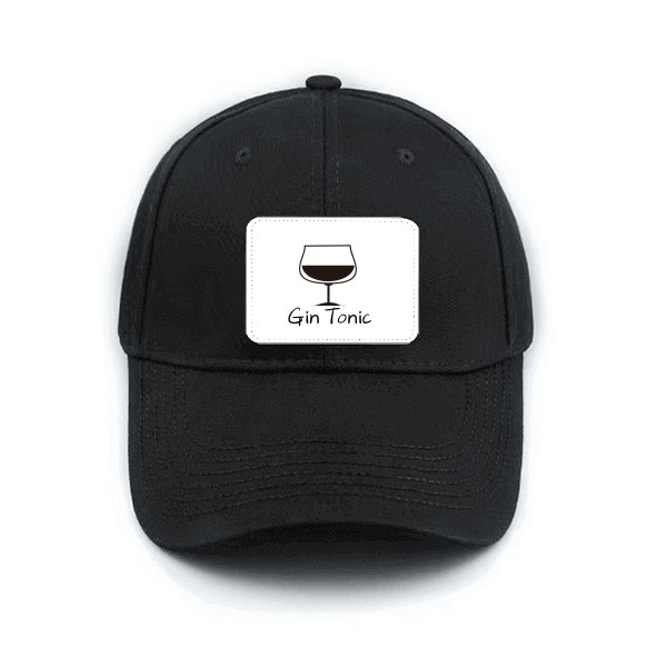 Outline Of Gin Tonic  Hat Classic Adjustable Black Baseball Cap