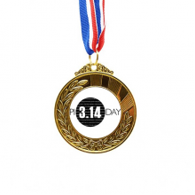 3.14 Pi Day Anniversary Art Deco  Fashion Gold Award Winner Medal First Place Ribbon