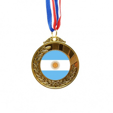 argentina national flag south amecountry Gold Award Winner Medal First Place Ribbon