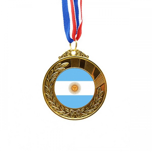 argentina national flag south amecountry Gold Award Winner Medal First Place Ribbon