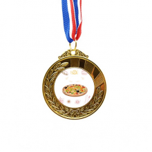 Assorted Italy Tomato Foods Pizza Gold Award Winner Medal First Place Ribbon