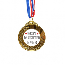 Best daughter ever Quote Heart Gold Award Winner Medal First Place Ribbon Best daughter ever Quote Heart Gold Award Winner Medal First Place Ribbon