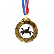 Black Crab Illastrate Marine Organism Gold Award Winner Medal First Place Ribbon Black Crab Illastrate Marine Organism Gold Award Winner Medal First Place Ribbon
