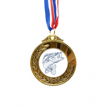 Grain Blue Big Fish Art Deco Fashion Gold Award Winner Medal First Place Ribbon Grain Blue Big Fish Art Deco Fashion Gold Award Winner Medal First Place Ribbon