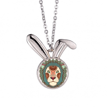 Leo Constellation Zodiac Symbol Rabbit Necklace Pendant Bunny Animal Jewelry Gift