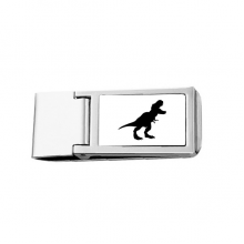 dinosaur bs tyrannosaurus rex Slim Money Clip Stainless Holder Pocket Wallet