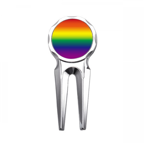 Gradient LGBT Rainbow Golf Divot Tool Golf Ball Marker Repair Tool Gradient LGBT Rainbow Golf Divot Tool Golf Ball Marker Repair Tool