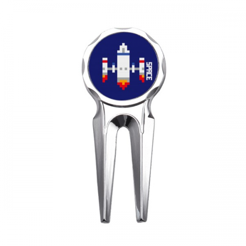 spship rocket take off universe  Golf Divot Tool Golf Ball Marker Repair Tool