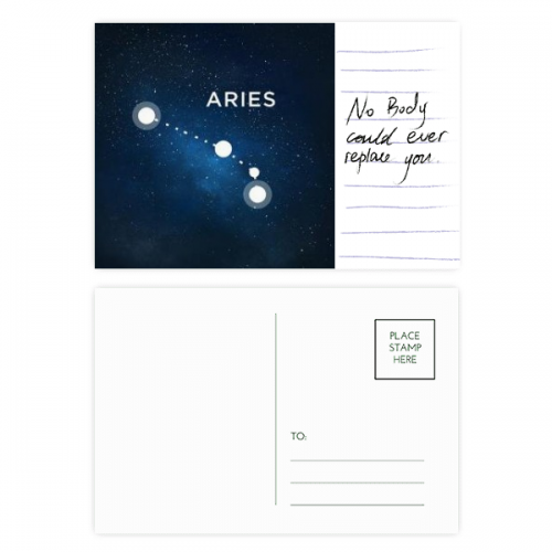 Aries Constellation Zodiac Sign Postcard Card Important Person Anniversary