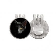 Black Cat Animal  Stare Dark Golf Ball Marker Hat Cap Clip Enamel Magnetic