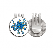Blue Octopus Marine Life Cartoon Pattern Golf Ball Marker Hat Cap Clip Enamel Magnetic Blue Octopus Marine Life Cartoon Pattern Golf Ball Marker Hat Cap Clip Enamel Magnetic