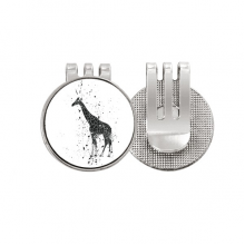 Giraffe Cartoon Animal Grey Golf Ball Marker Hat Cap Clip Enamel Magnetic
