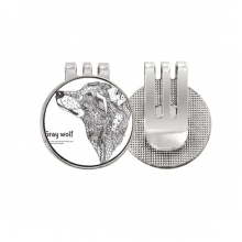 Gray Wolf Friend Company Art Deco  Fashion Golf Ball Marker Hat Cap Clip Enamel Magnetic