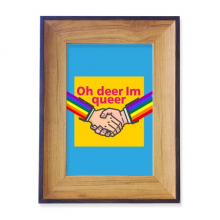 Oh Deer Im Queer Photo Frame Exhibition Display Art Desktop Painting