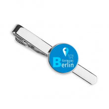 Berlin Geography Coordinates Trave Necktie Tie Clip Bar  Business Man