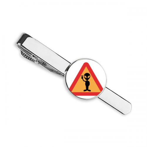 标志此处有外星生物 领带夹子别针扣商务礼品