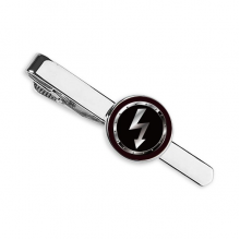 标志黑色背景有电危险 领带夹子别针扣商务礼品