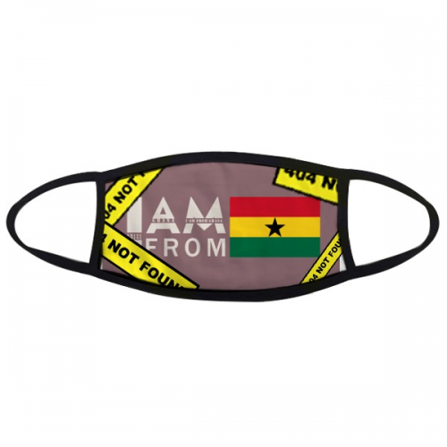 i am from ghana art deco  fashion unisex fdust proof cotton head warning mask