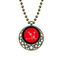 My Only Curse Is You Art Deco  Fashion Pendant Star Necklace Moon Chain Jewelry