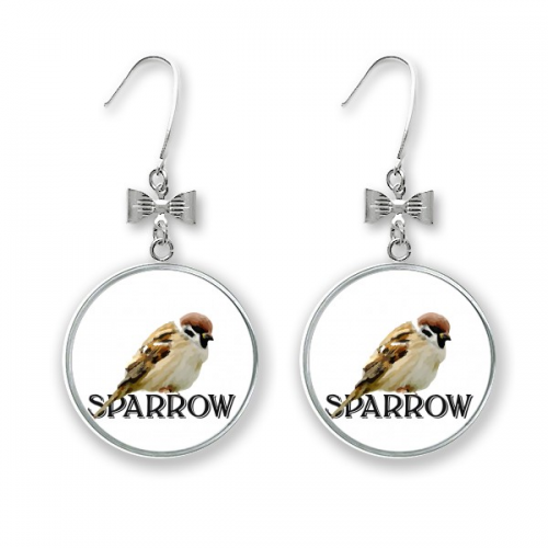 food sleep sparrows birds bow ears drop stud pierced hook