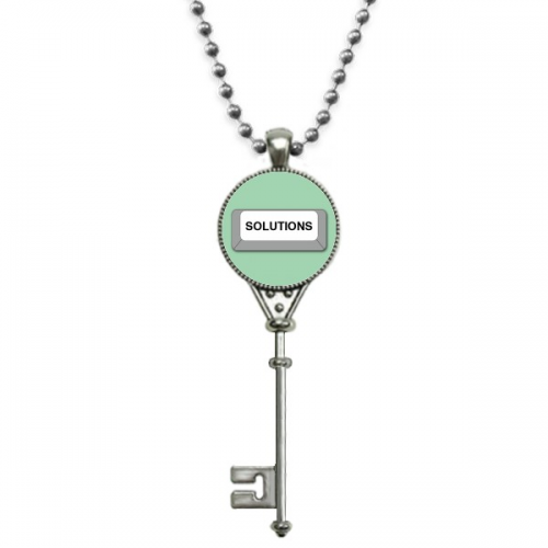 problem solving button pendant vintage necklsilver key jewelry problem solving button pendant vintage necklsilver key jewelry