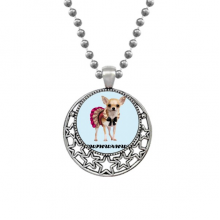 Chihuahua Mini Eyes Art Deco  Fashion Necklaces Pendant Retro Moon Stars Jewelry