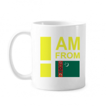 I Am From Turkmenistan Art Deco  Fashion Mug Pottery Cerac Coffee Porcelain Cup Tableware