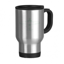 Aircraft Lyrics Technology Travel Mug Flip Lid Stainless Steel Cup Car Tumbler