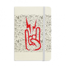Gesture Music Symbol Enthusiasm Notebook Official Fabric Hard Cover Classic Journal Diary