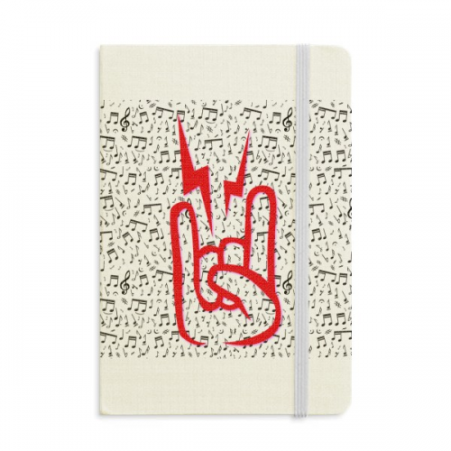 Gesture Music Symbol Enthusiasm Notebook Official Fabric Hard Cover Classic Journal Diary