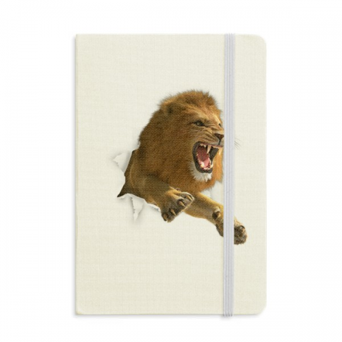 Animal Paper Break Shocks Lions Notebook Official Fabric Hard Cover Classic Journal Diary