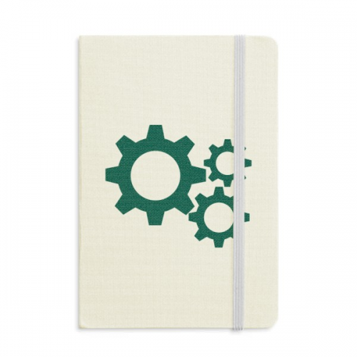 Gear Mechanical Physical Structure Notebook Official Fabric Hard Cover Classic Journal Diary