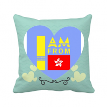 I Am From Hong Kong Art Deco  Fashion Love Heart Cushion Nap Sleeper Pillow