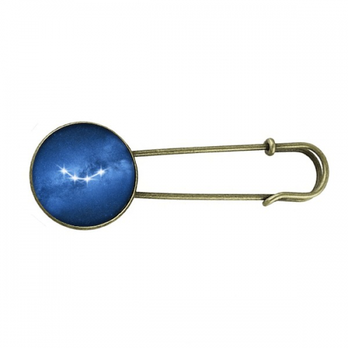 Born Lucky Beautiful Lucky Stars Retro Metal Brooch Pin Clip Jewelry